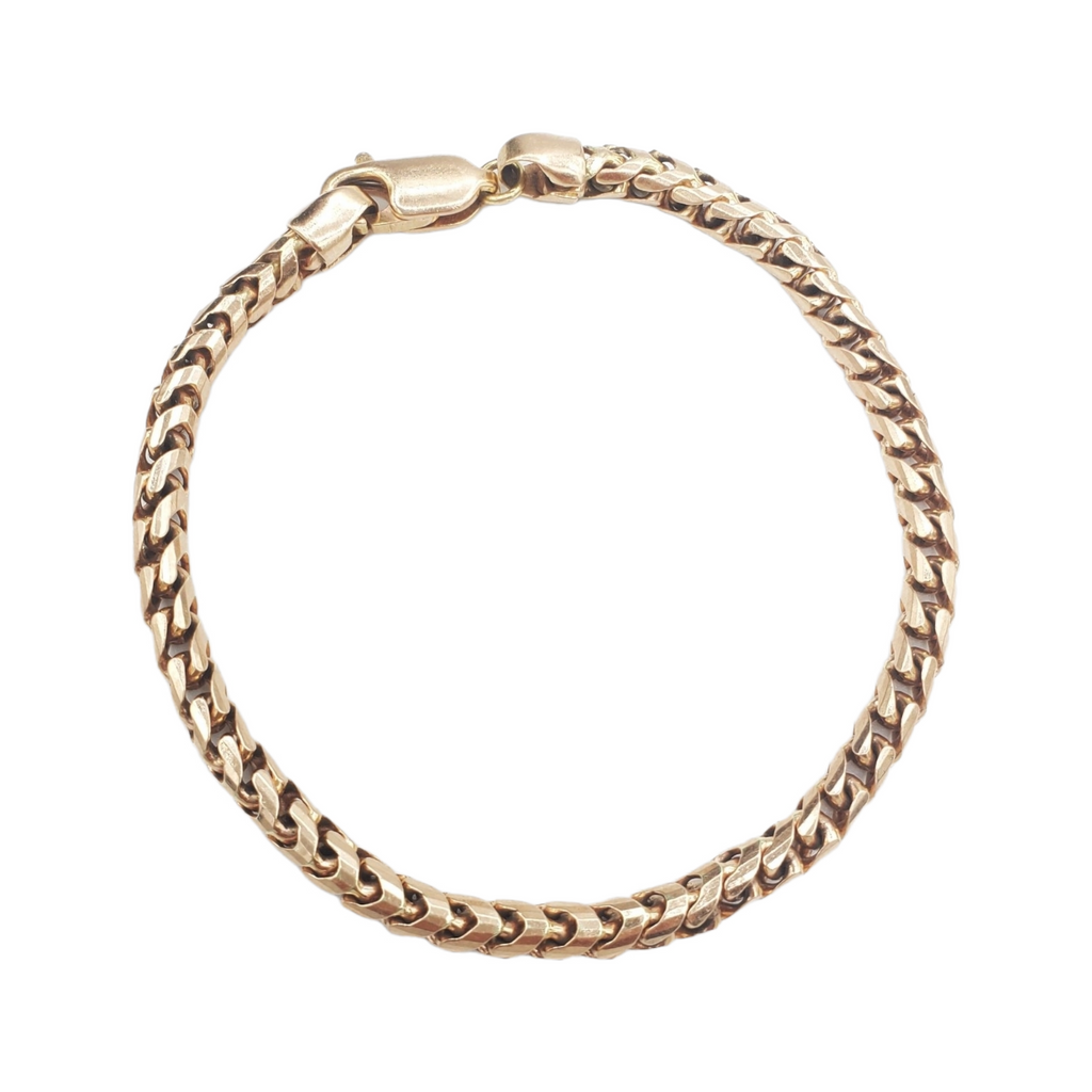 14K Rose Gold- Franco Bracelet (Solid) Fantastic NYC