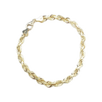14K Yellow Gold- Solid Rope Bracelet Fantastic NYC