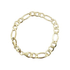 14K Yellow Gold - Hollow Figaro Bracelet