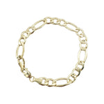 14K Yellow Gold - Hollow Figaro Bracelet
