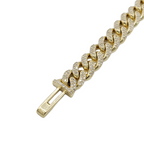 10K Gold- Iced Out Diamond Miami Cuban Bracelets (9mm) Fantastic NYC
