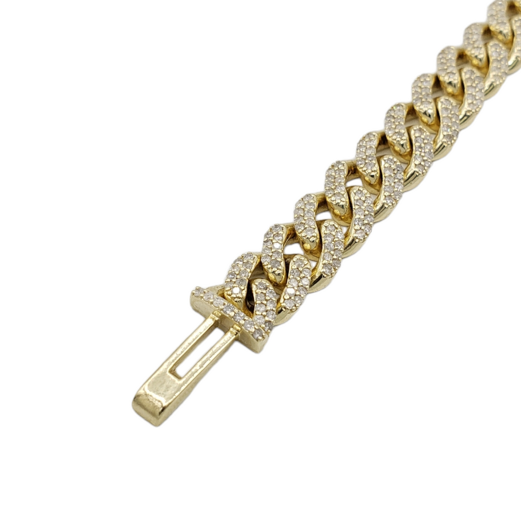 10K Gold- Iced Out Diamond Miami Cuban Chains (9mm) Fantastic NYC