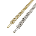 10K Gold- Iced Out Diamond Miami Cuban Bracelets (9mm) Fantastic NYC