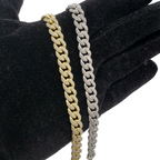 10K Gold- Iced Out Diamond Miami Cuban Bracelets (9mm) Fantastic NYC