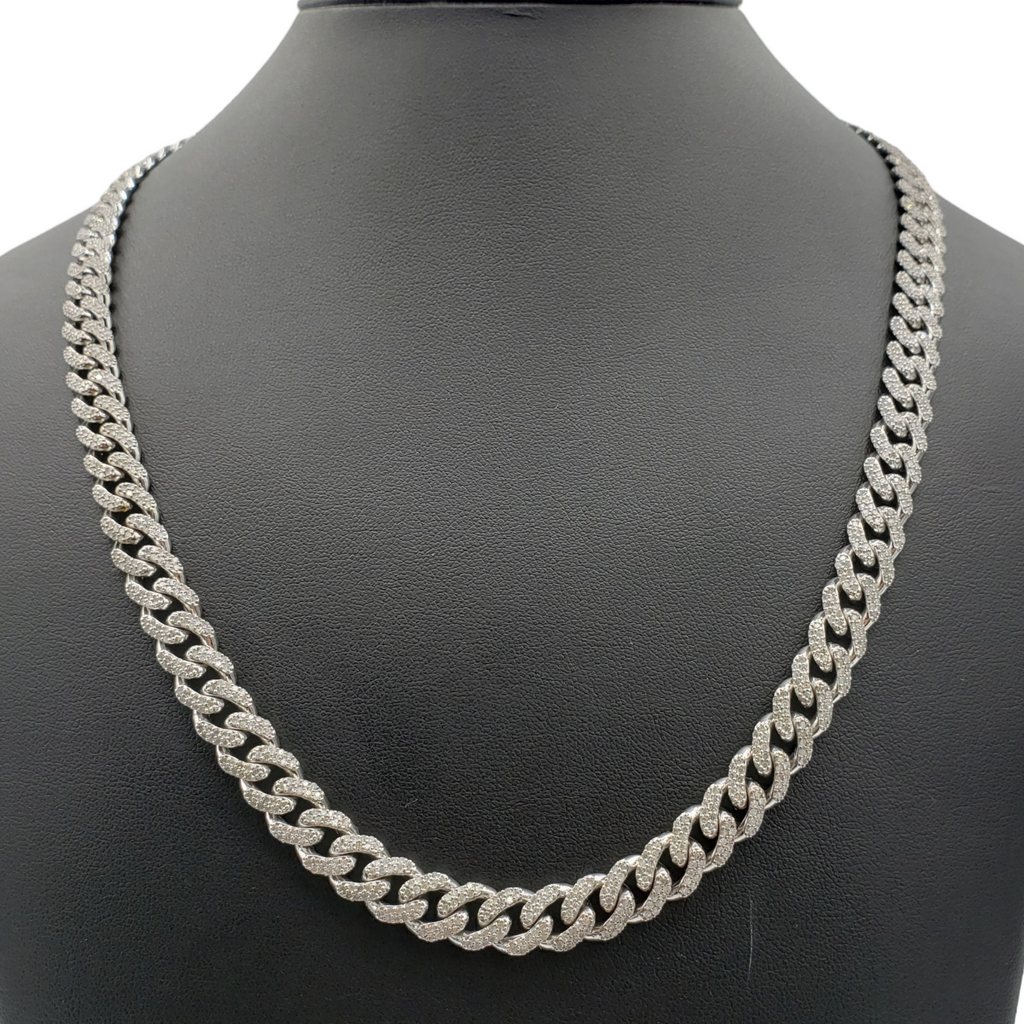 10K Gold- Iced Out Diamond Miami Cuban Chains (9mm) Fantastic NYC