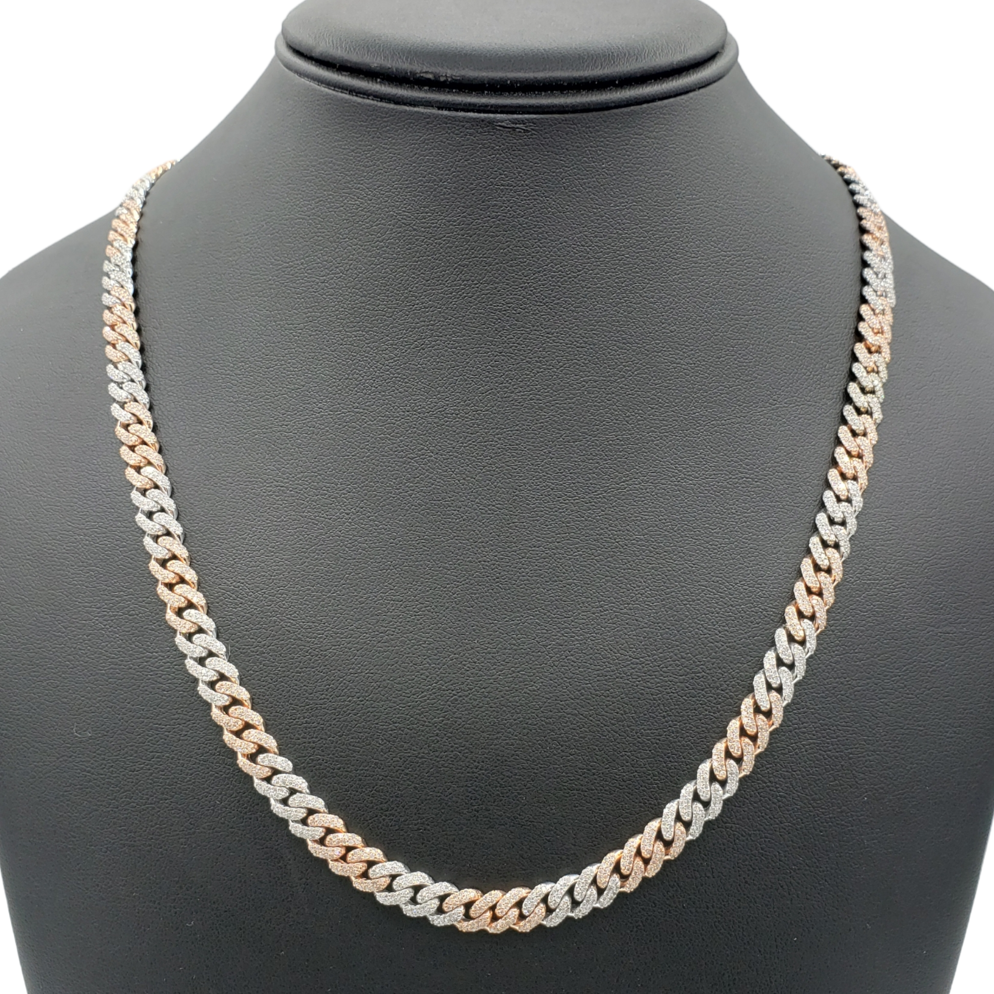 10K Gold- Iced Out Diamond Miami Cuban Chains (7mm) Fantastic NYC
