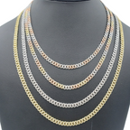 10K Gold- Iced Out Diamond Miami Cuban Chains (5mm) Fantastic NYC
