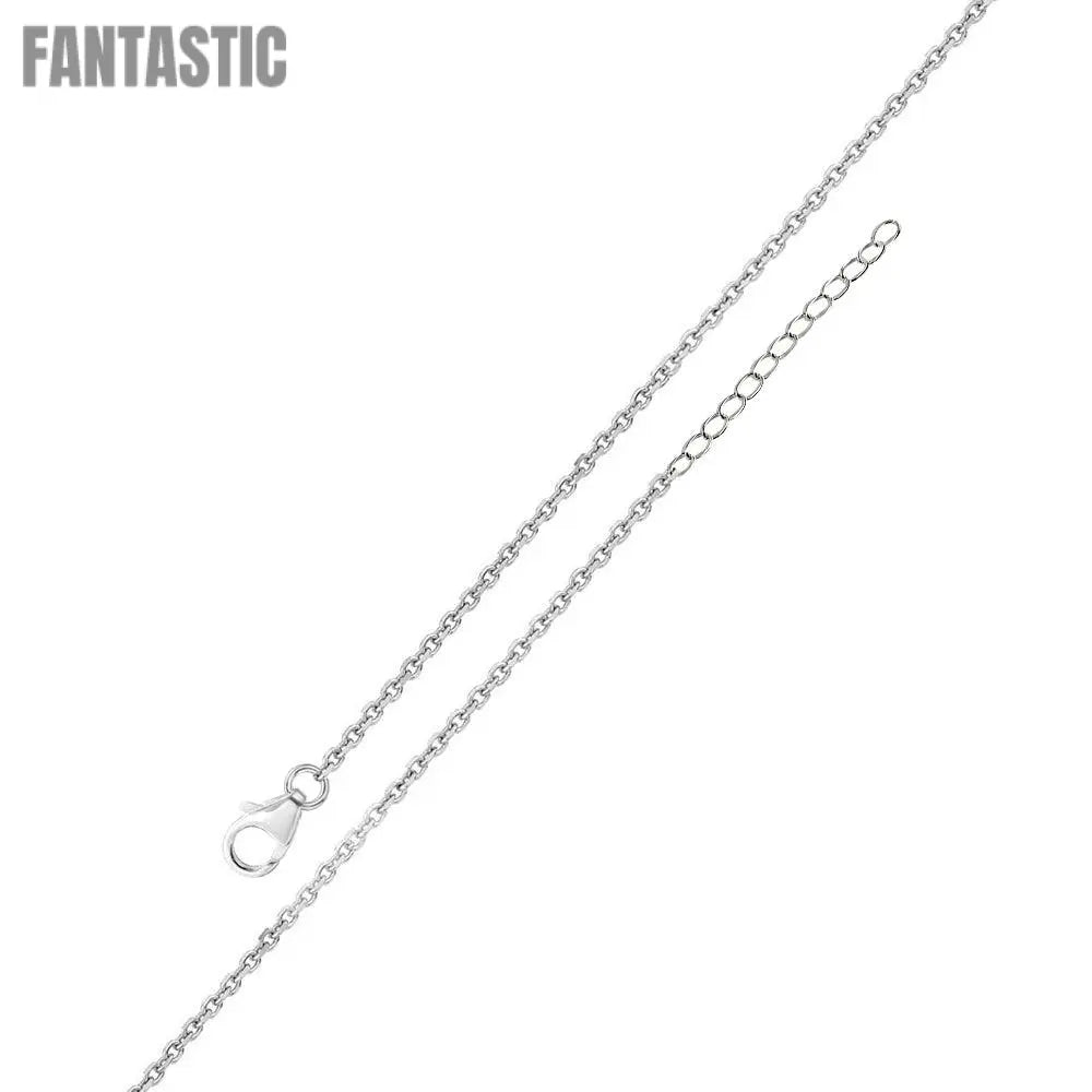 Rhodium Plated 925 Sterling Silver Adjustable Extension Chain 1.2mm - S025RH-CLAW Fantastic NYC