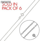Rhodium Plated 925 Sterling Silver Anchor 020 Chain .75mm - CH236 RH Fantastic NYC