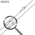 Rhodium Plated 925 Sterling Silver DC Link 050 Chain 1.7mm - CH410 RH