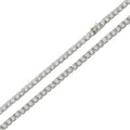 Cadenas de eslabones redondos de plata de ley 925 bañadas en rodio con circonitas cúbicas de 3 mm - CHCZ115 RH