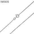 Rhodium Plated 925 Sterling Silver Snake Round DC 020 Chain 0.8mm - CH142 RH