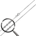 Rhodium Plated DC Beaded Link Chain 1.5mm - CH485 RH