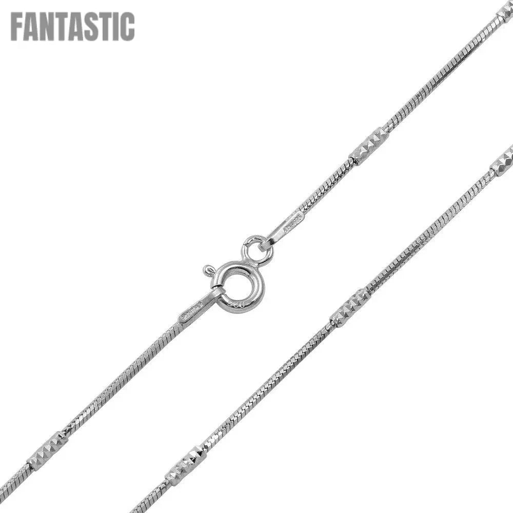 Rhodium Plated Tube Brite DC 030 Chain - CH143 RH Fantastic NYC