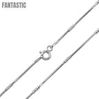 Rhodium Plated Tube Brite DC 030 Chain - CH143 RH Fantastic NYC
