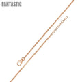 Rose Gold Plated 925 Sterling Silver Adjustable Extension Chain 1.2mm - S025RGP-CLAW