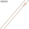 Rose Gold Plated 925 Sterling Silver Anchor 025 Chain 1mm - CH182 RGP