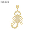 Colgante de escorpión en oro amarillo de 14K – Poder en cada detalle