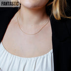 Silver 925 Gold Plated Round Snake DC Chain 0.8mm - CH361 GP Fantastic NYC