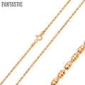 Silver 925 Rose Gold Plated Diamond Cut Close Tube 030 Chains 1.3mm - CH151 RGP
