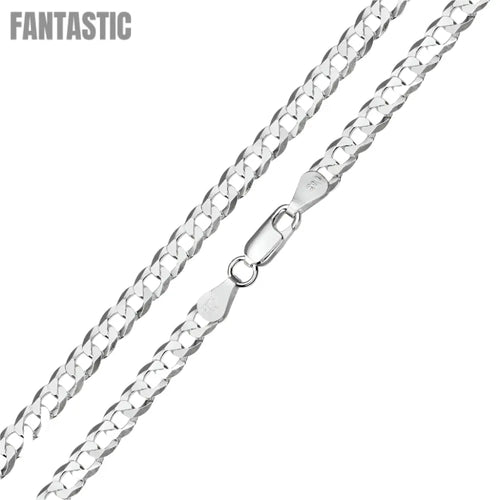 Silver Chain - Curb Chain - Fantastic Jewelry NYC LLC