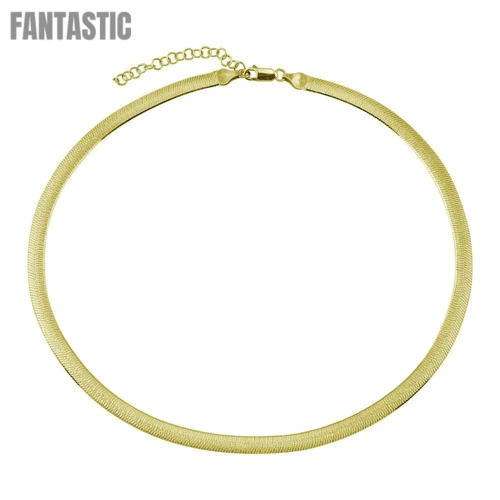 Silver Gold Plated Sparkle Dome Chain 5mm - CH542 GP Fantastic NYC