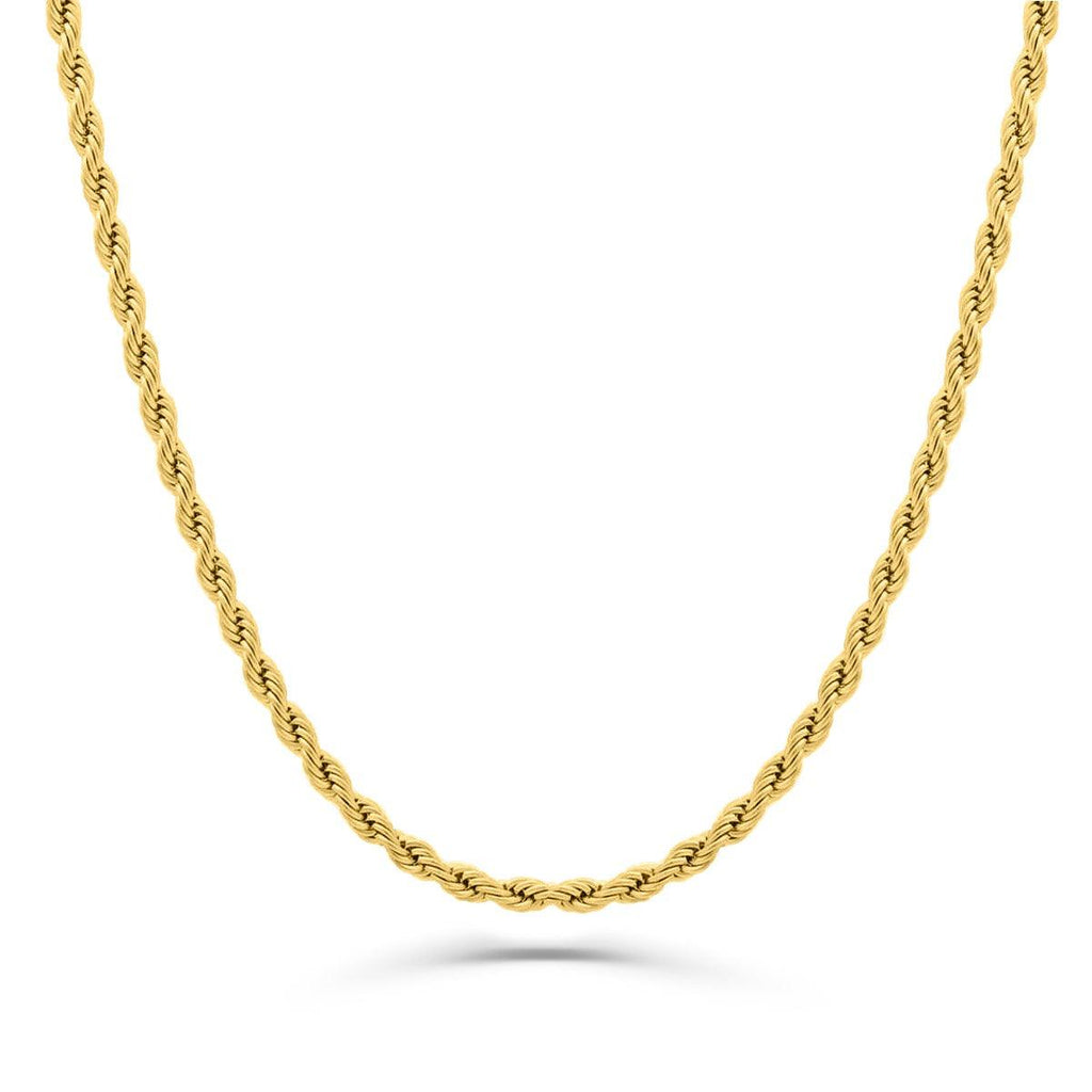 10K Gold Hollow Rope Chain Fantastic Jewelry NYC