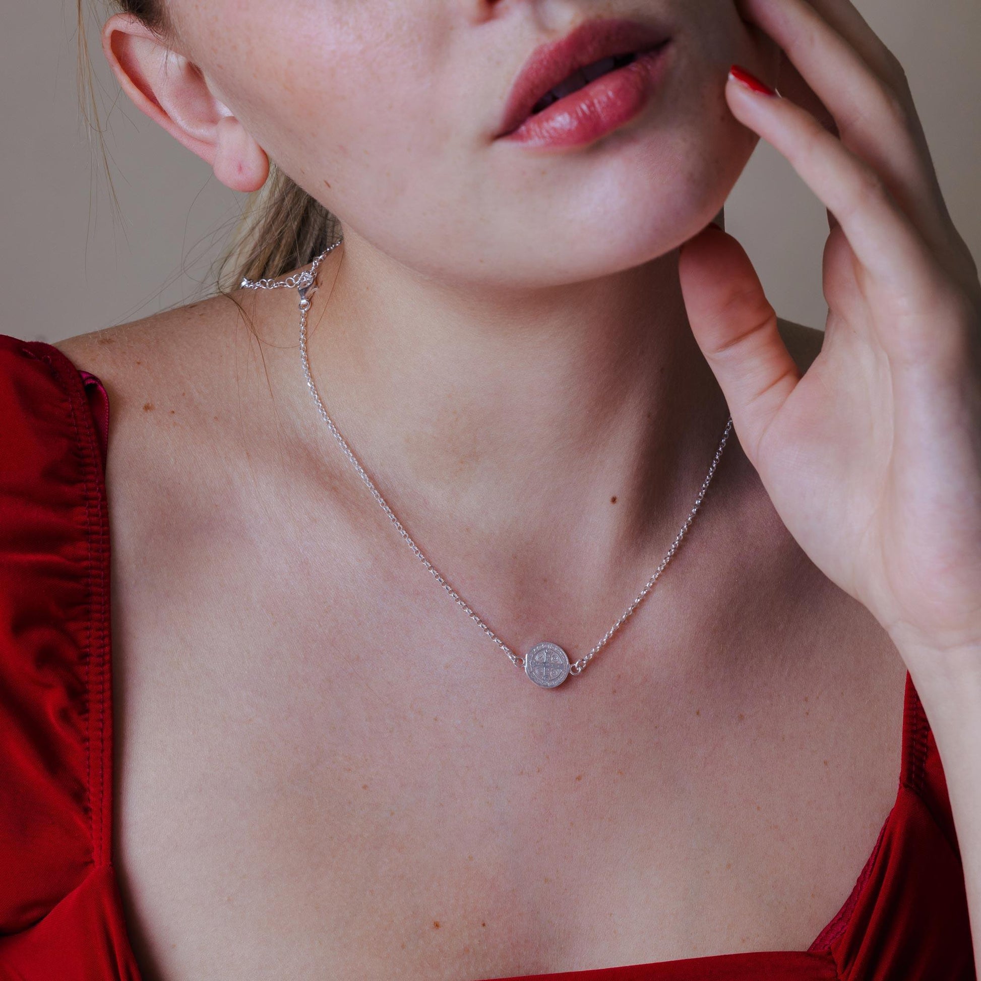 925 Sterling Silver Non Plated San Benito Necklace  - ARN00061 SPI