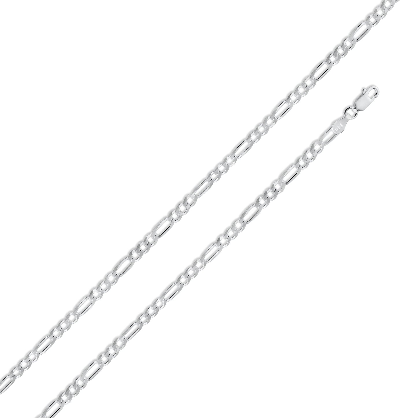 Figaro 100 Chain and Bracelet 3.9mm - CH605 SPI