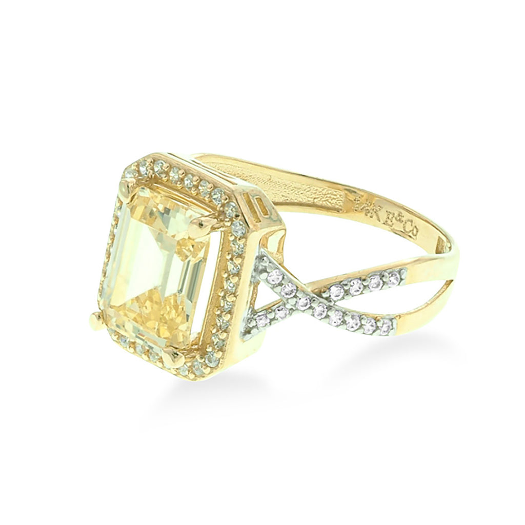 Lady Citrine Stone Ring