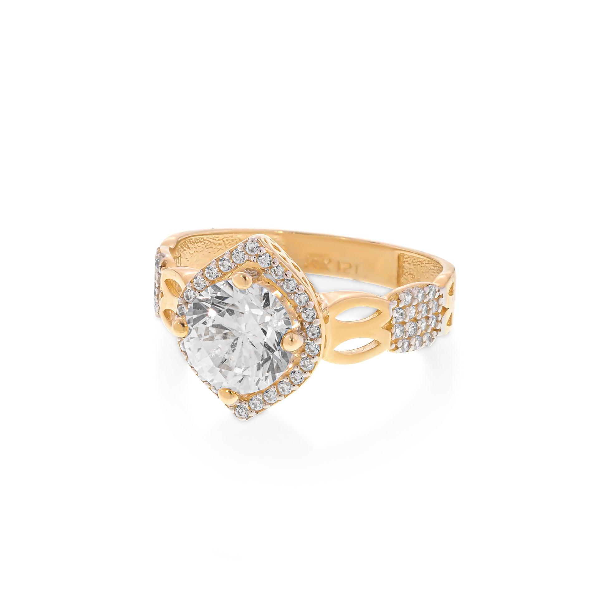 Marquise  Engagement Wedding Ring | 14K Gold With Cz Fantastic Jewelry NYC