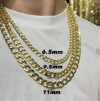 14K Gold- Hollow Cuban Link (Curb Cuban) Chain Fantastic NYC