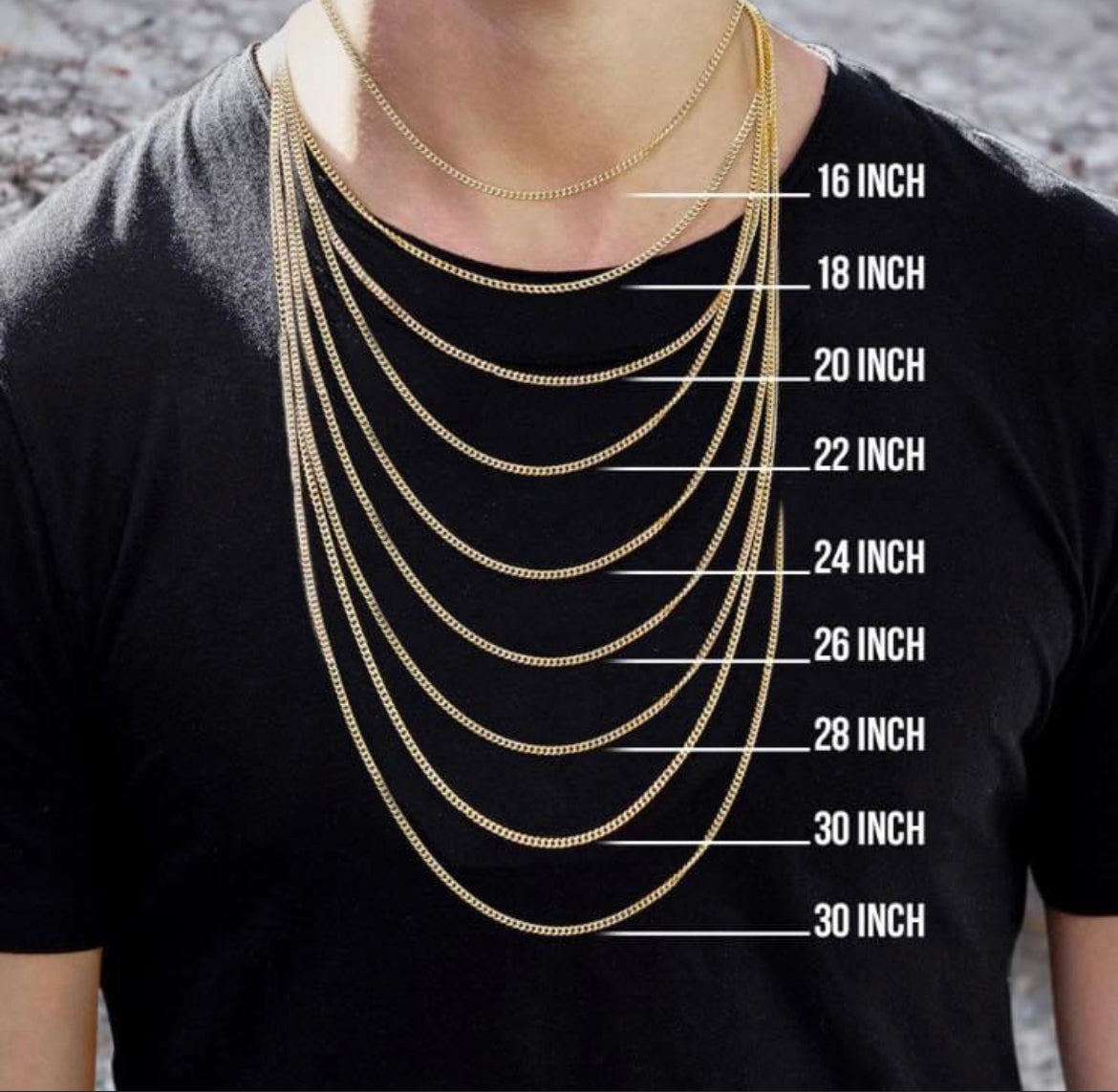 14K Gold- Solid Miami Cuban Chain (Yellow Gold) Fantastic NYC