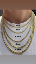 10K Gold- Hollow Miami Cuban Chain Fantastic NYC