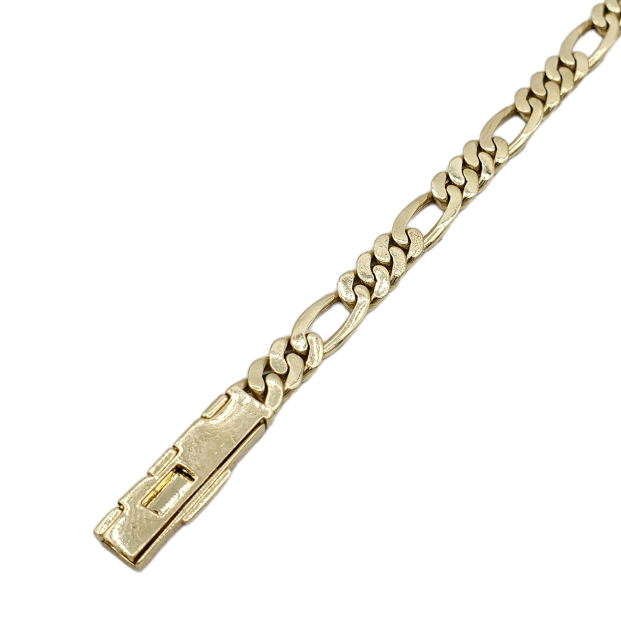 10K Gold- Iced Out Diamond Figaro Bracelets Fantastic NYC