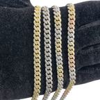 10K Gold- Iced Out Diamond Miami Cuban Bracelets (7mm) Fantastic NYC
