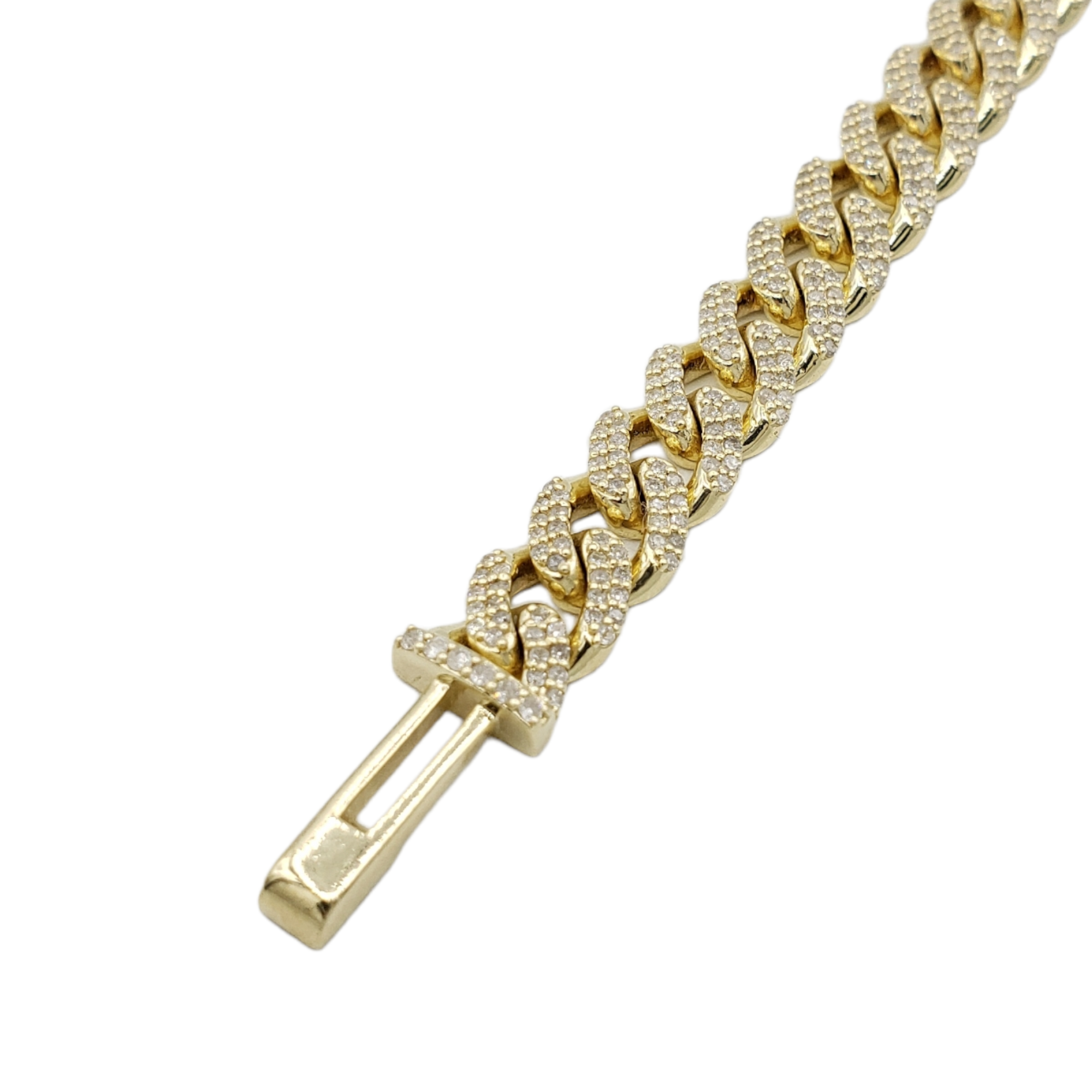 10K Gold- Iced Out Diamond Miami Cuban Chains (8mm) Fantastic NYC