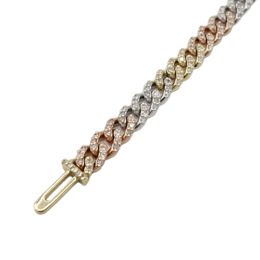 10K Gold- Iced Out Diamond Miami Cuban Bracelets (6mm) Fantastic NYC