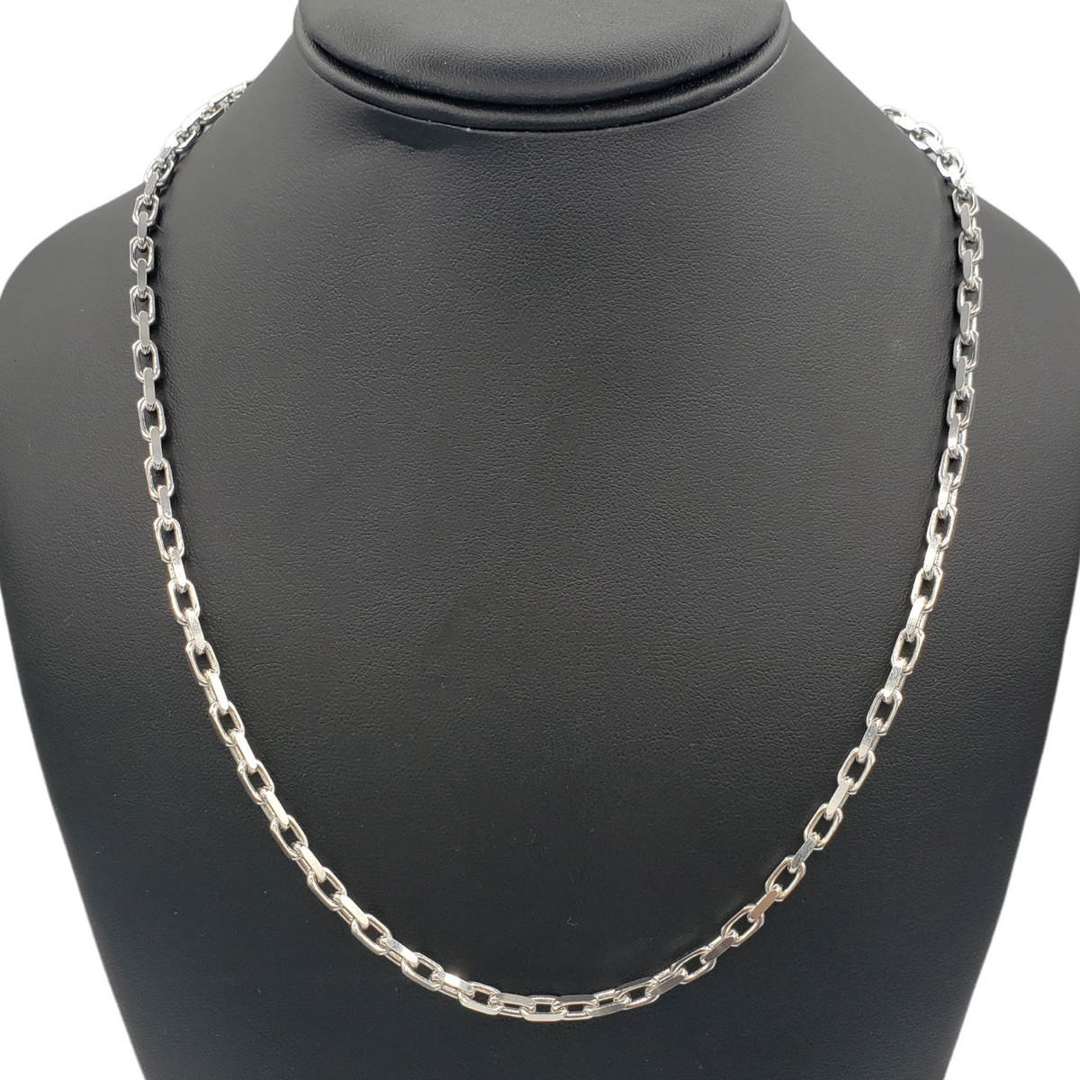 14K Gold- Solid Hermes Link Chain (White Gold) Fantastic NYC