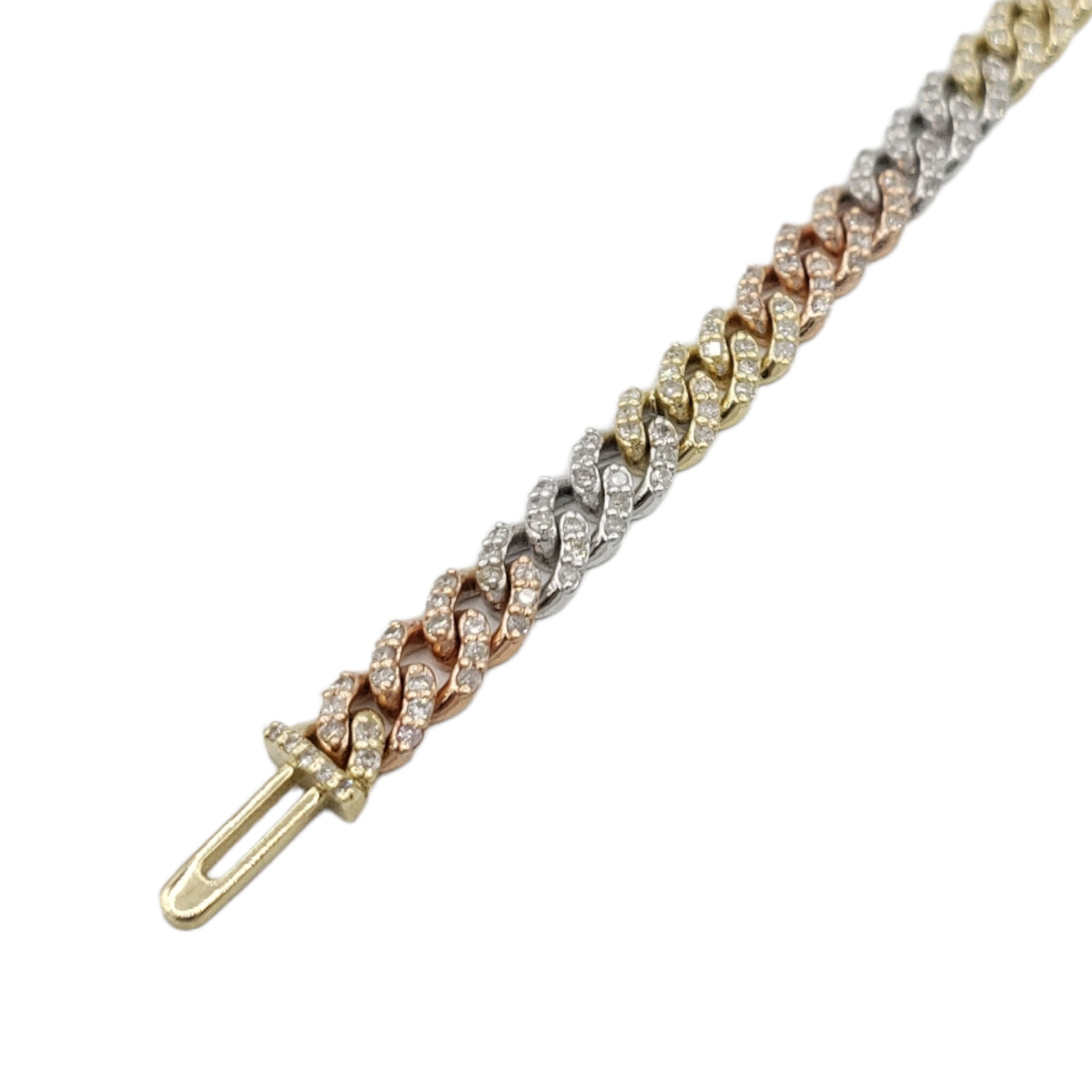 10K Gold- Iced Out Diamond Miami Cuban Bracelets(5mm) Fantastic NYC