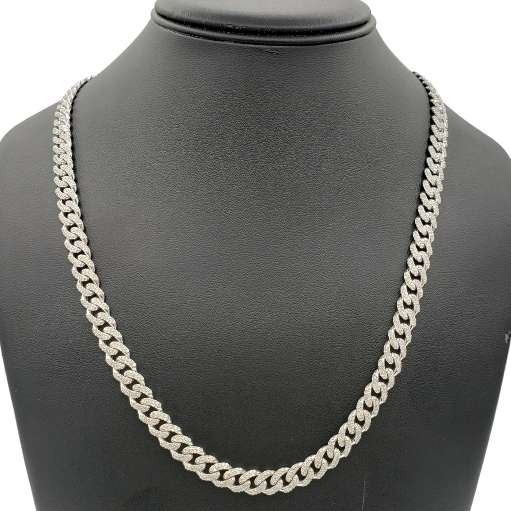 10K Gold- Iced Out Diamond Miami Cuban Chains (8mm) Fantastic NYC