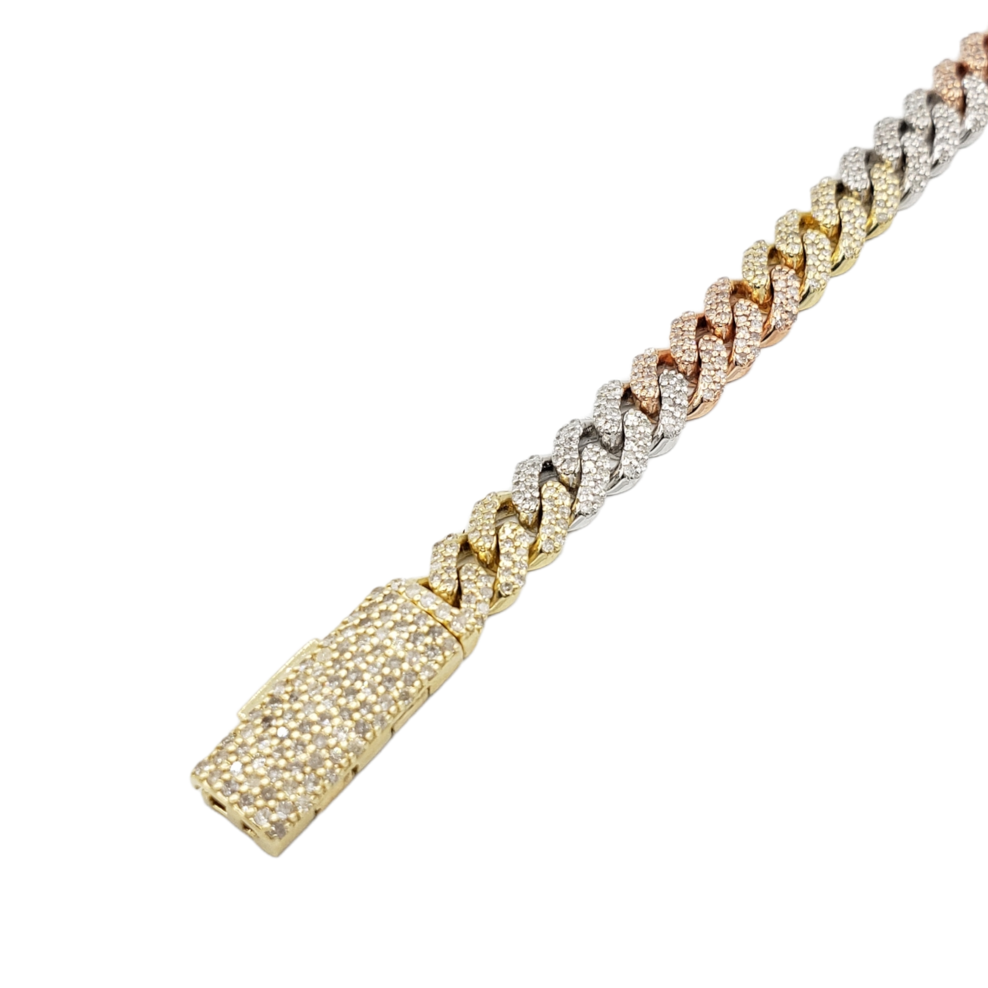 10K Gold- Iced Out Diamond Miami Cuban Chains (7mm) Fantastic NYC