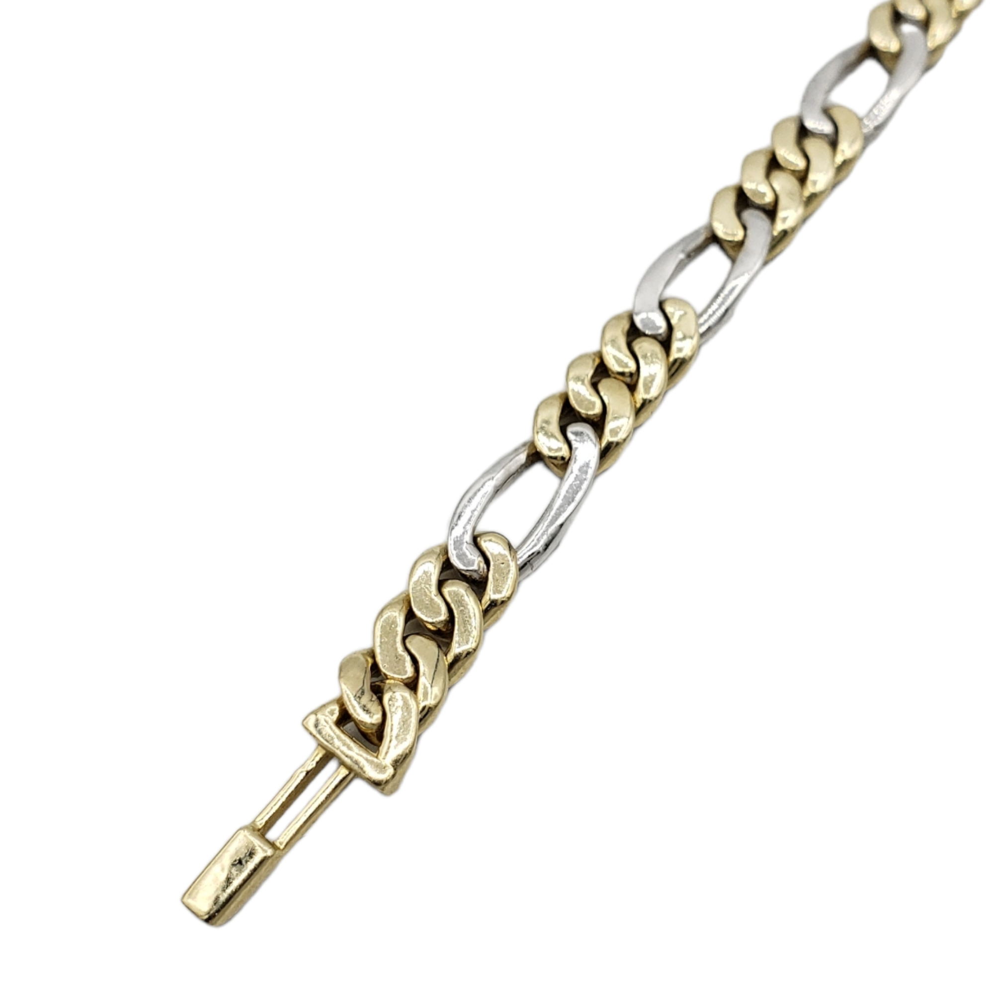 10K Gold- Iced Out Diamond Figaro Bracelets Fantastic NYC