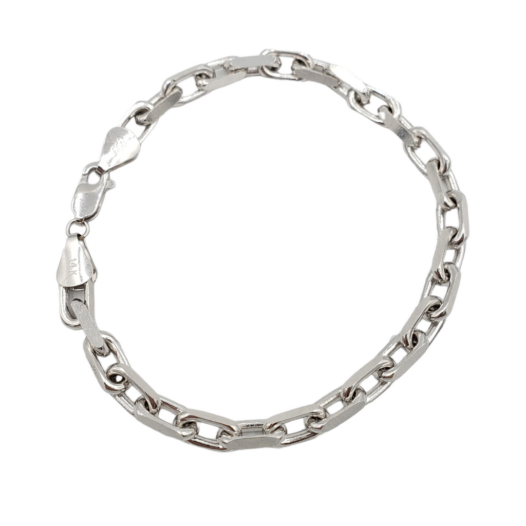 14K White Gold- Hermes Link Bracelet Fantastic NYC