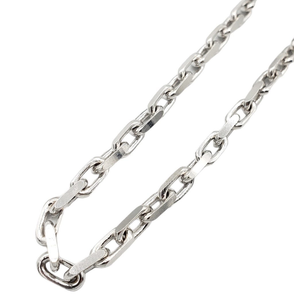 14K Gold- Solid Hermes Link Chain (White Gold) Fantastic NYC