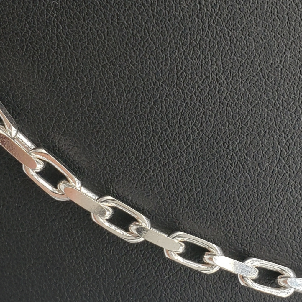 14K Gold- Solid Hermes Link Chain (White Gold) Fantastic NYC