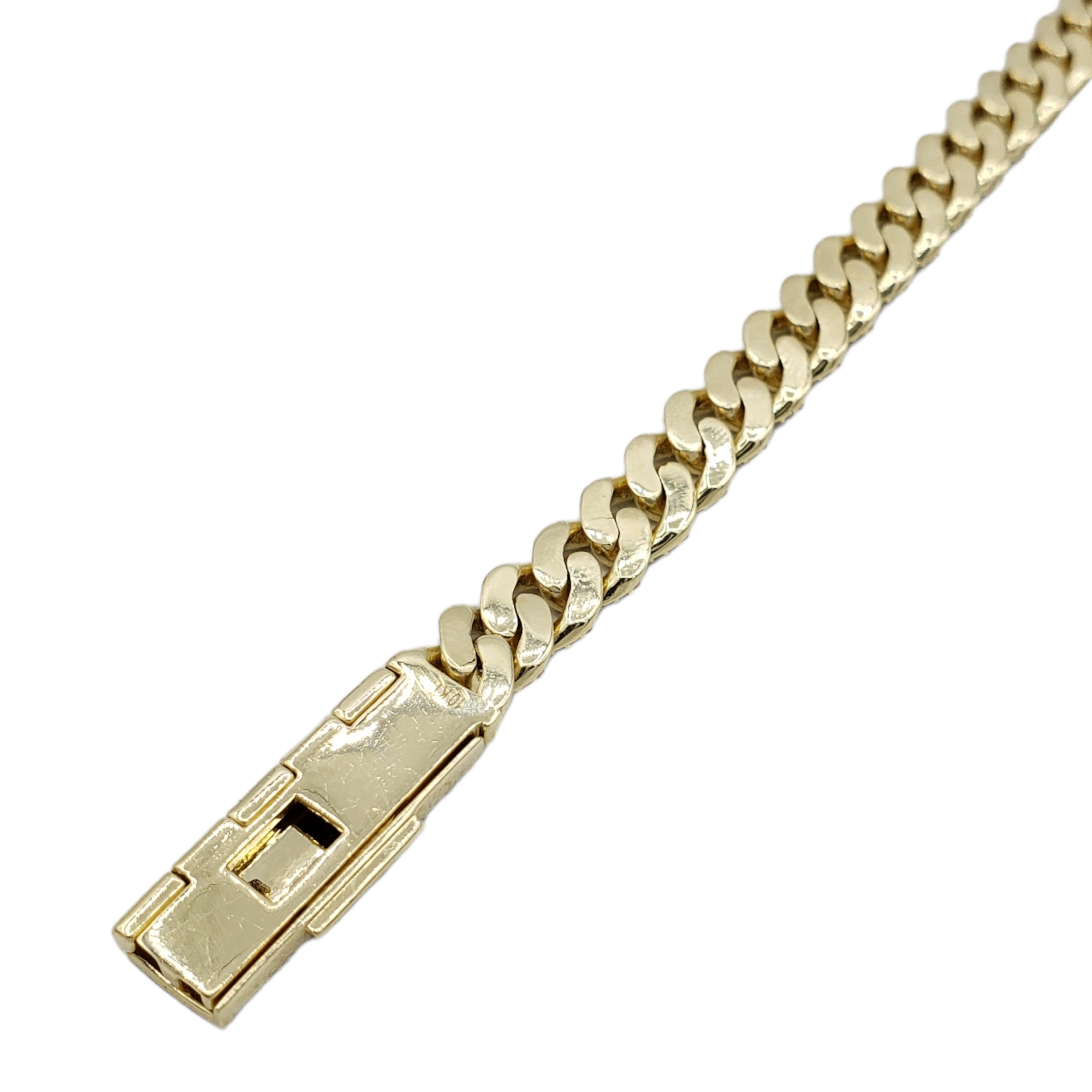10K Gold- Iced Out Diamond Miami Cuban Bracelets (8mm) Fantastic NYC