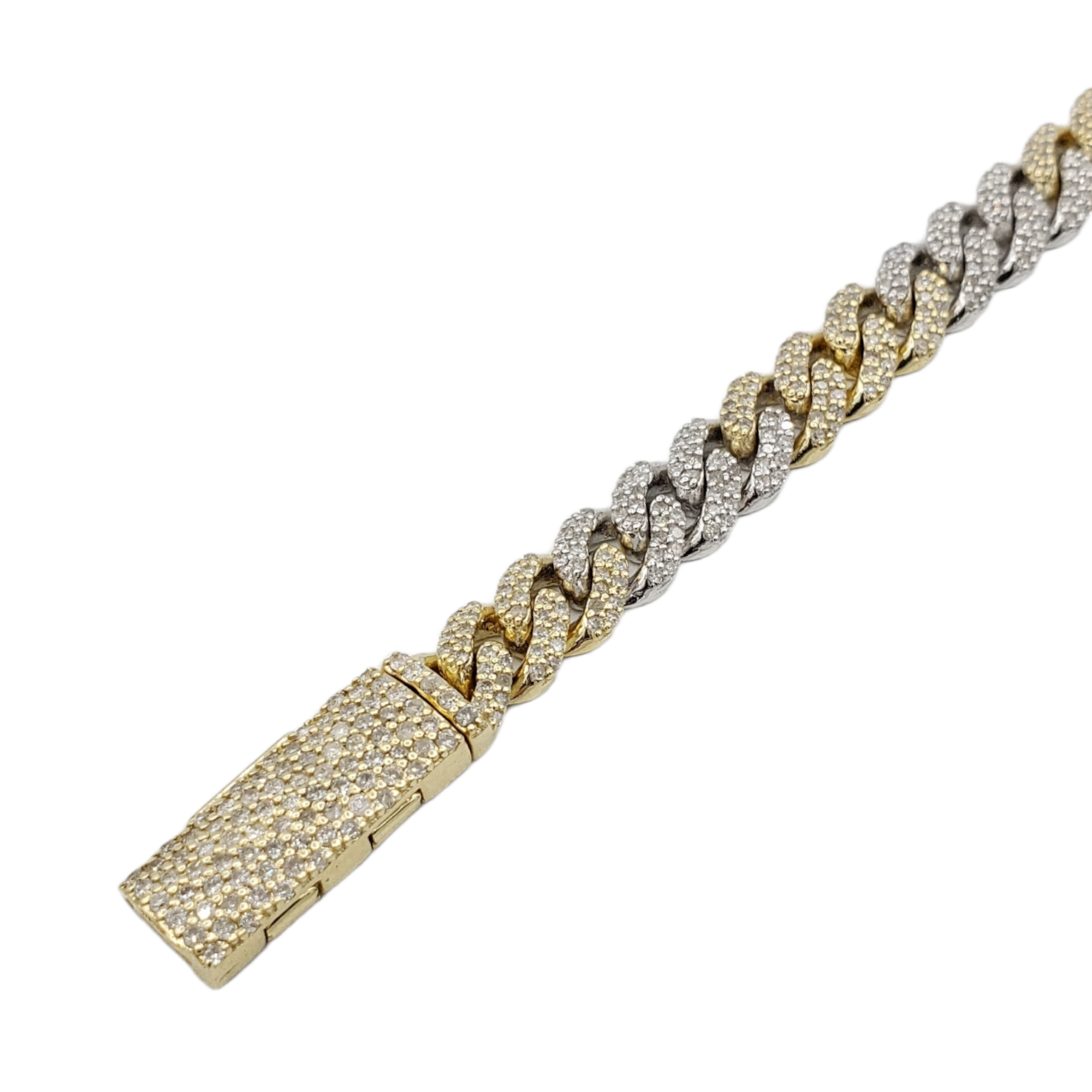 10K Gold- Iced Out Diamond Miami Cuban Chains (7mm) Fantastic NYC