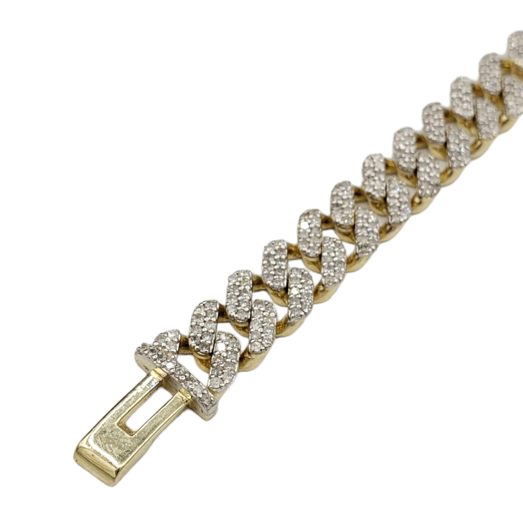 10K Gold- Iced Out Diamond Miami Cuban Chain (10mm) Fantastic NYC