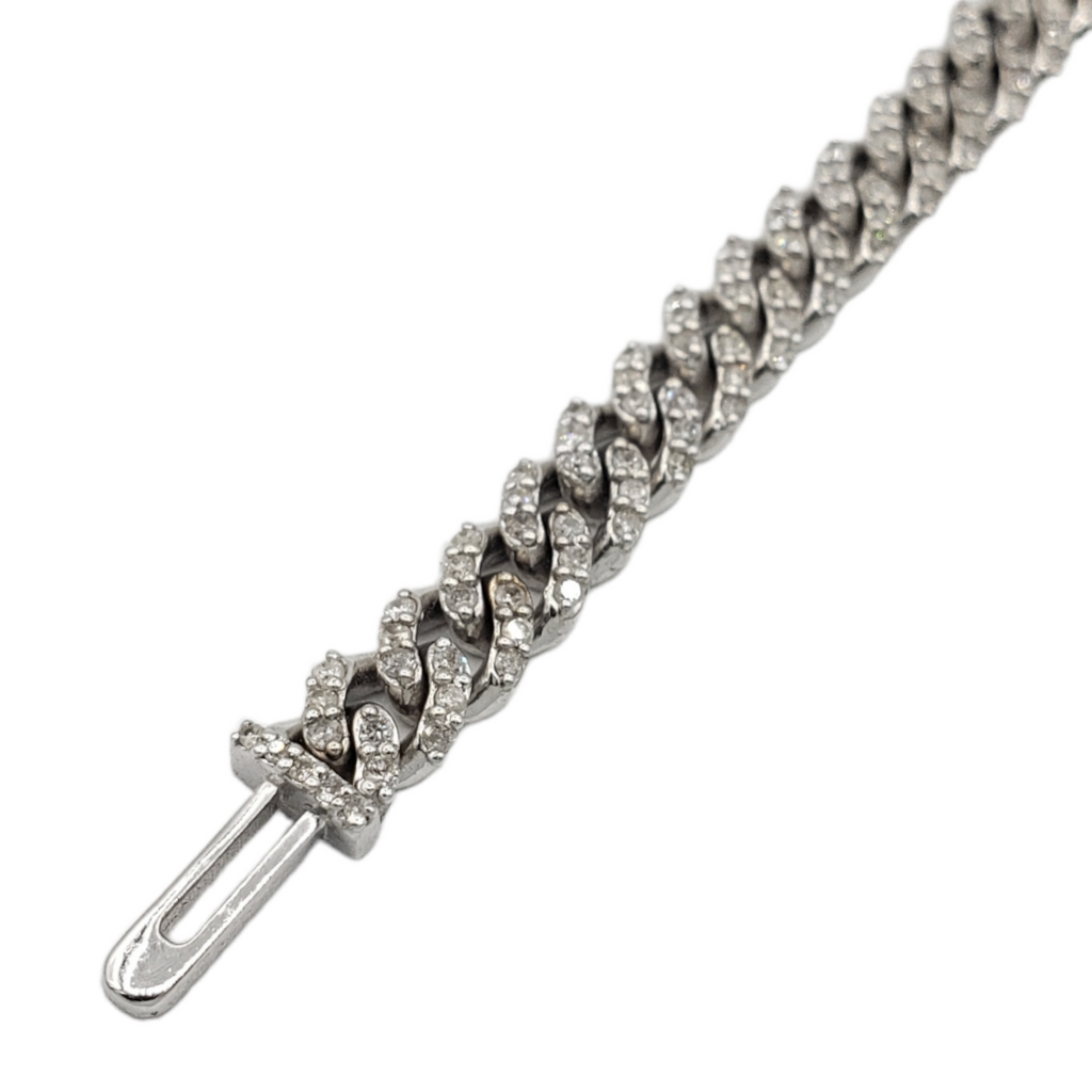 10K Gold- Iced Out Diamond Miami Cuban Bracelets (6mm) Fantastic NYC